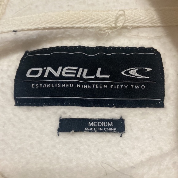 Mens Oneill Cream Hoodie - Picture 2 of 3